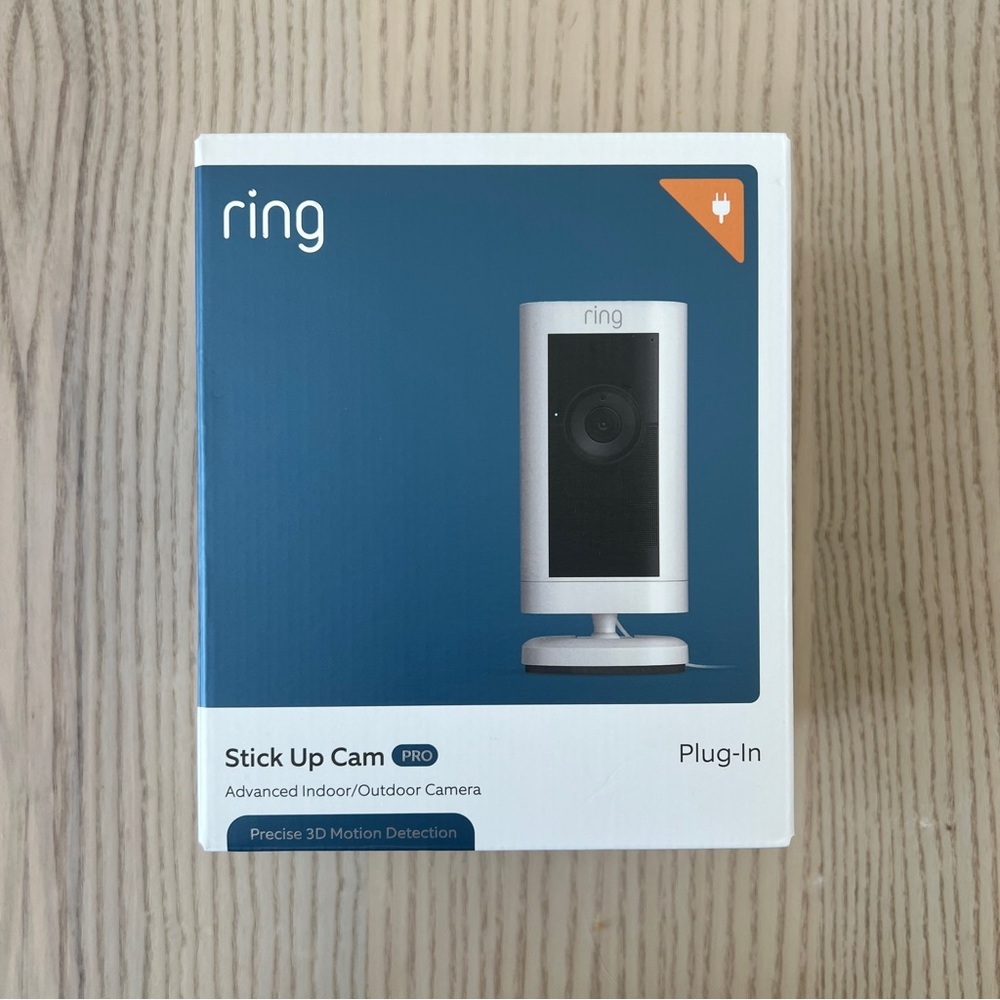 Ring Stick Up Cam Pro Plug-In - Open Box, Unused